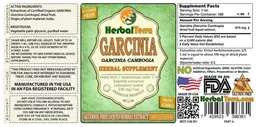 Label for Garcinia Garcinia cambogia Alcohol Free
