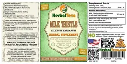 Label for Milk Thistle Alcohol Free