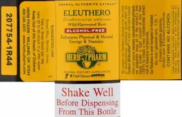 Label for Eleuthero Alcohol-Free