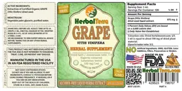 Label for Grape Alcohol Free