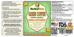 Label for Green Coffee Alcohol Free