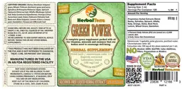 Label for Green Power Alcohol Free