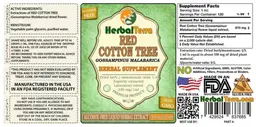 Label for Red Cotton Tree Alcohol Free
