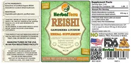 Label for Reishi Alcohol Free