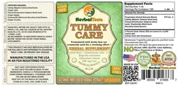 Label for Tummy Care Alcohol Free
