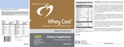 Label for Whey Cool Natural Vanilla Flavor