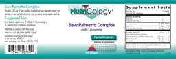 Label for Saw Palmetto Complex