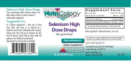Label for Selenium High Dose Drops