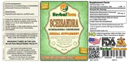 Label for Schisandra Alcohol Free