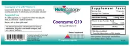 Label for Coenzyme Q10 50 mg with Vitamin C