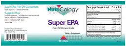 Label for Super EPA Fish Oil Concentrate