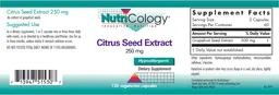Label for Citrus Seed Extract 250 mg