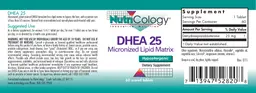 Label for DHEA 25