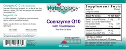 Label for Coenzyme Q10 with Tocotrienols