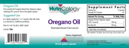 Label for Oregano Oil