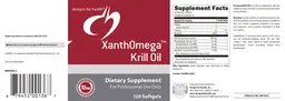 Label for XanthOmega Krill Oil