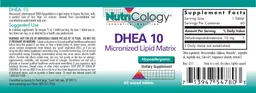 Label for DHEA 10