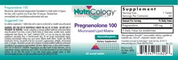 Label for Pregnenolone 100