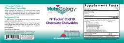 Label for NTFactor CoQ10 Chocolate Chewables
