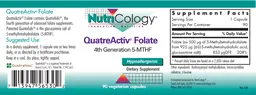 Label for QuatreActiv Folate
