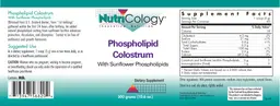 Label for Phospholipid Colostrum with Sunflower Phospholipids