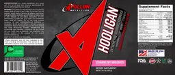 Label for Hooligan Extreme Pre-Workout Formula Strawberry Margarita