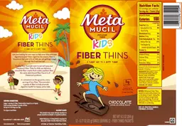 Label for Kids Fiber Thins Chocolate