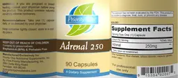 Label for Adrenal 250