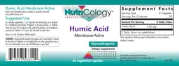 Label for Humic Acid Membrane-Active