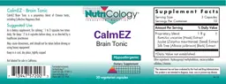 Label for CalmEZ Brain Tonic
