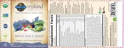 Label for Men's Once Daily
