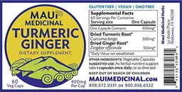 Label for Turmeric Ginger