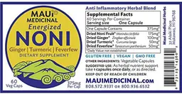 Label for Energized Noni