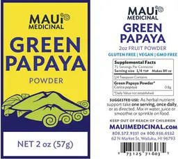 Label for Green Papaya Powder
