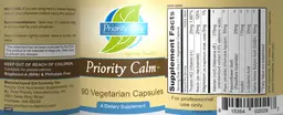 Label for Priority Calm