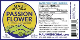 Label for Passion Flower 400 mg