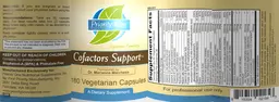 Label for Cofactors Support