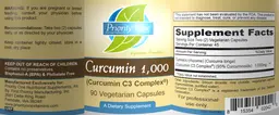 Label for Curcumin 1,000