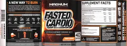 Label for Fasted Cardio Drive-Thru Orange Drink Flavor