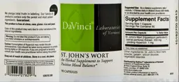 Label for St. John's Wort