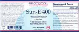 Label for Sun-E 400