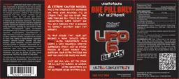 Label for Lipo 6 Black