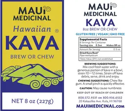 Label for Hawaiian Kava