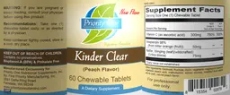 Label for Kinder Clear (Peach Flavor)