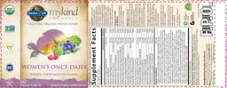 Label for Women's Once Daily