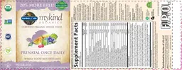 Label for Prenatal Once Daily