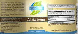 Label for Melatonin