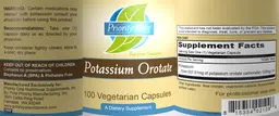 Label for Potassium Orotate