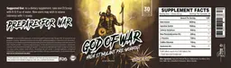 Label for God of War Cosmic Burst