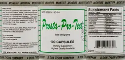 Label for Prosta-Pro-Tect